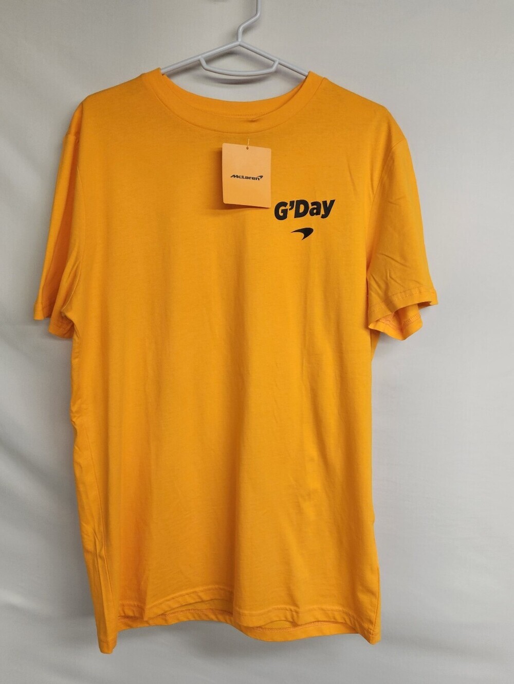 Mclaren Racing G'Day Shirt Orange Men’s Medium NWT